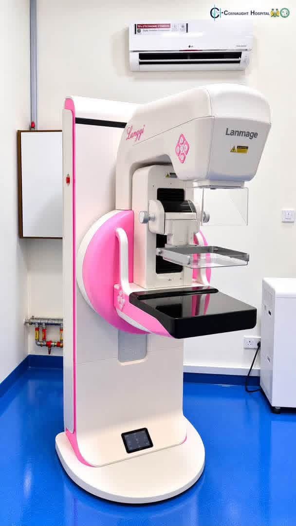 Mammography machine at Connaught Hospital